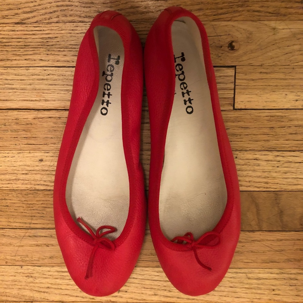 Repetto ballerina flat pebble (soft) leather